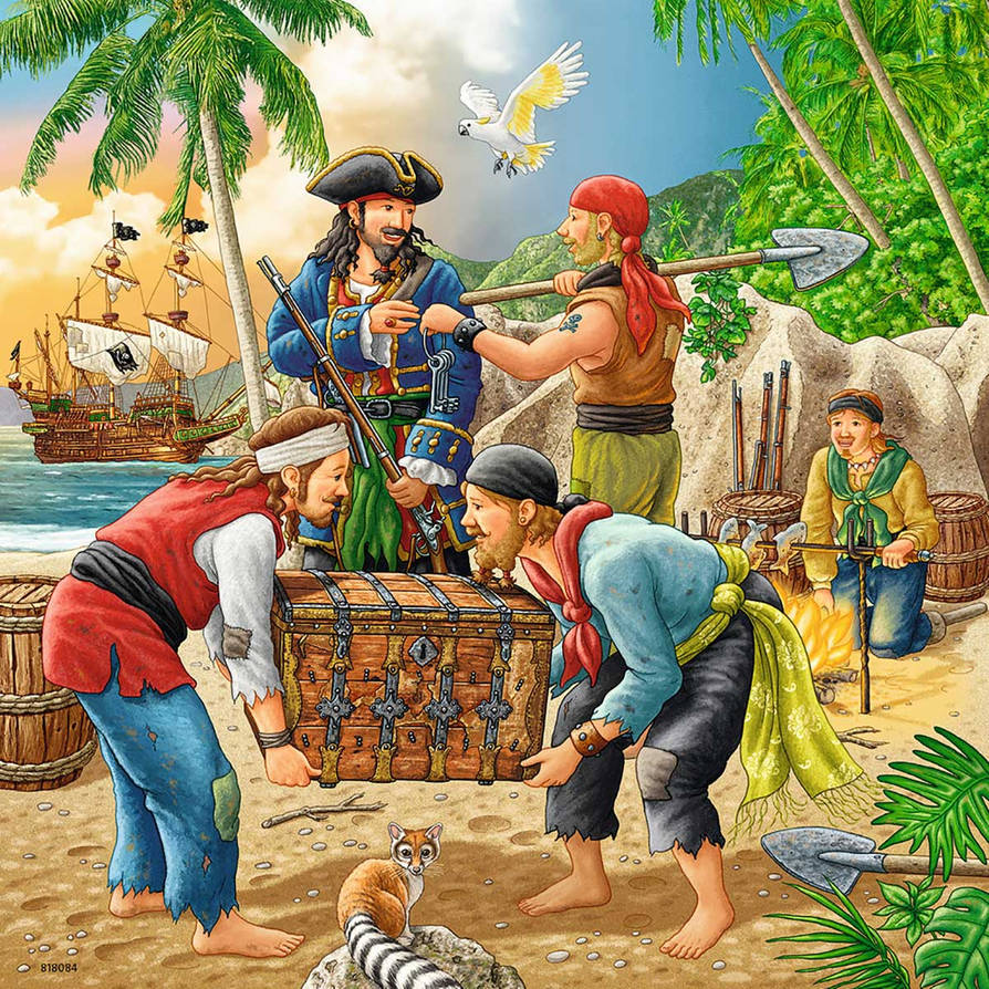Приключения для детей 6. Пазл Равенсбург пираты. Пазл Larsen us37 пираты. Пиратский пазл. Пазл "пират".