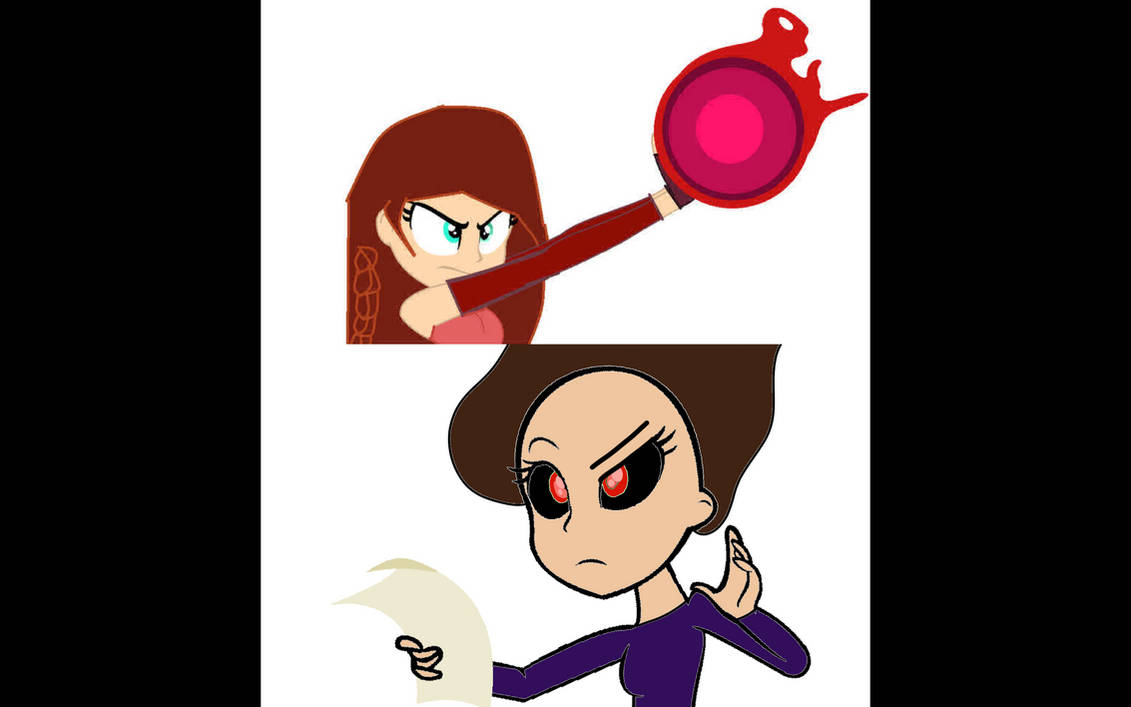 Kayley Scared Willow Faceing Against Nightmare Kayley by KayleyRebeckaOrtiz on DeviantArt
