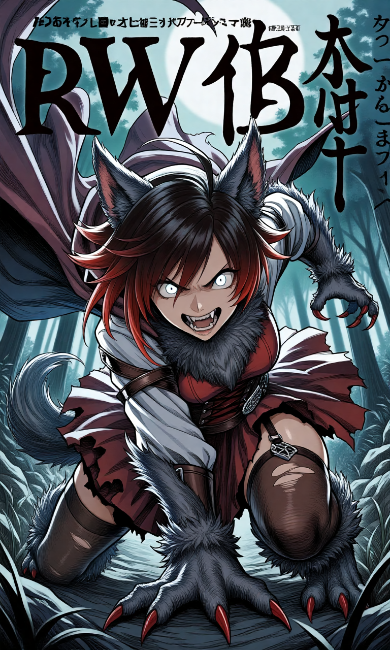Ruby Tf Ruby rose from rwby, werewolf transformation by shunqterry on DeviantArt