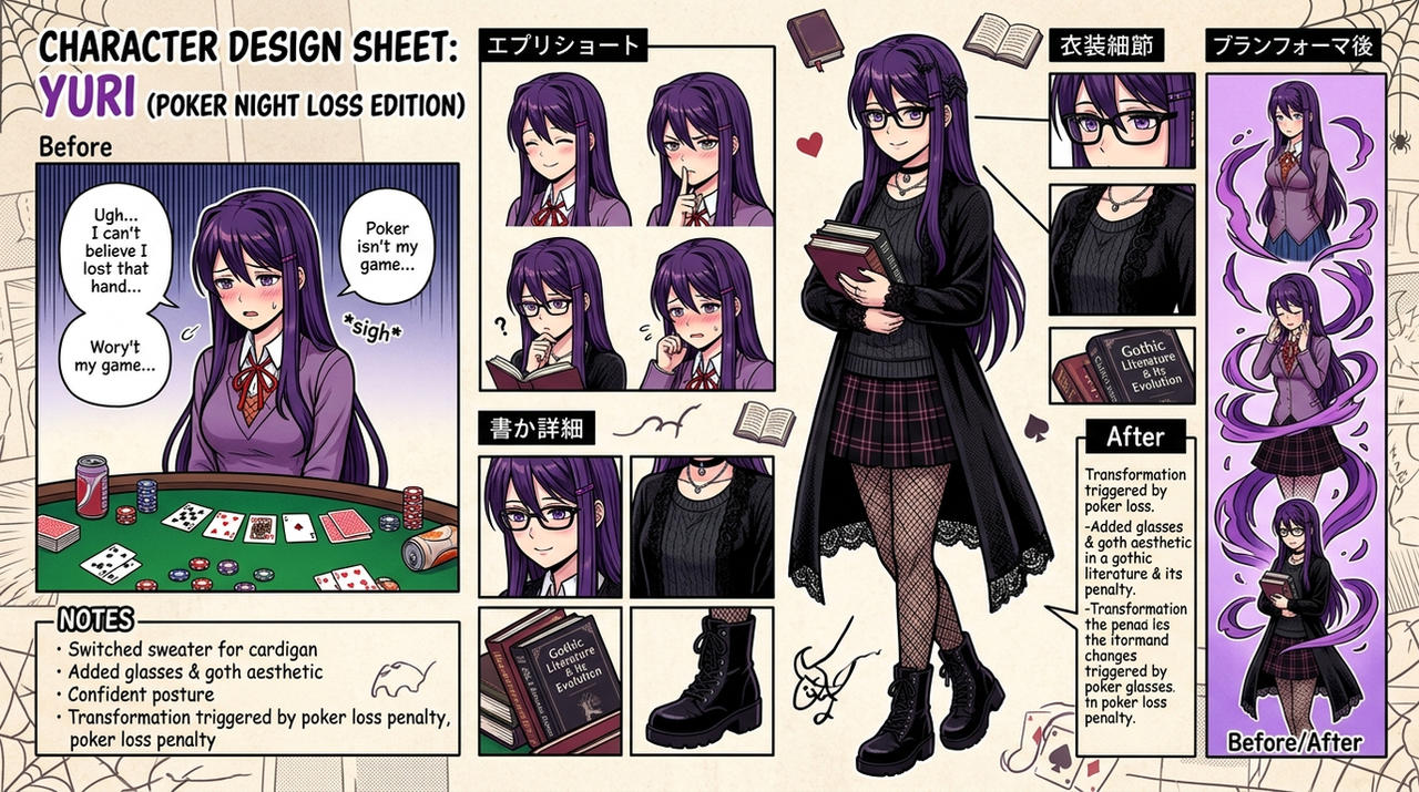 Gothic Li Characters Yuri transformation into Goth Li by shunqterry on DeviantArt