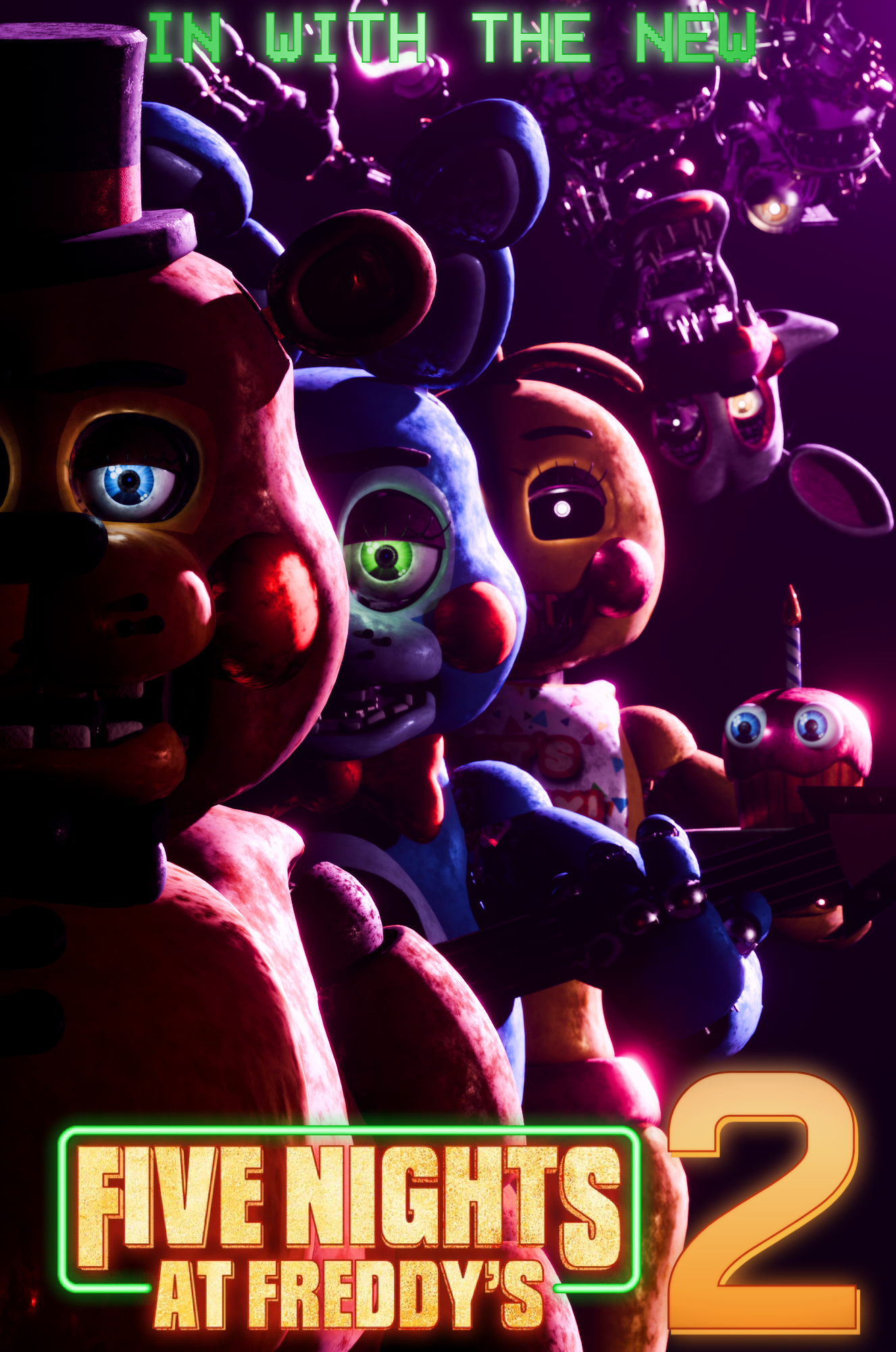 Five Nights at Freddy's 2 Celebrate Poster by LillyTheRenderer on DeviantArt
