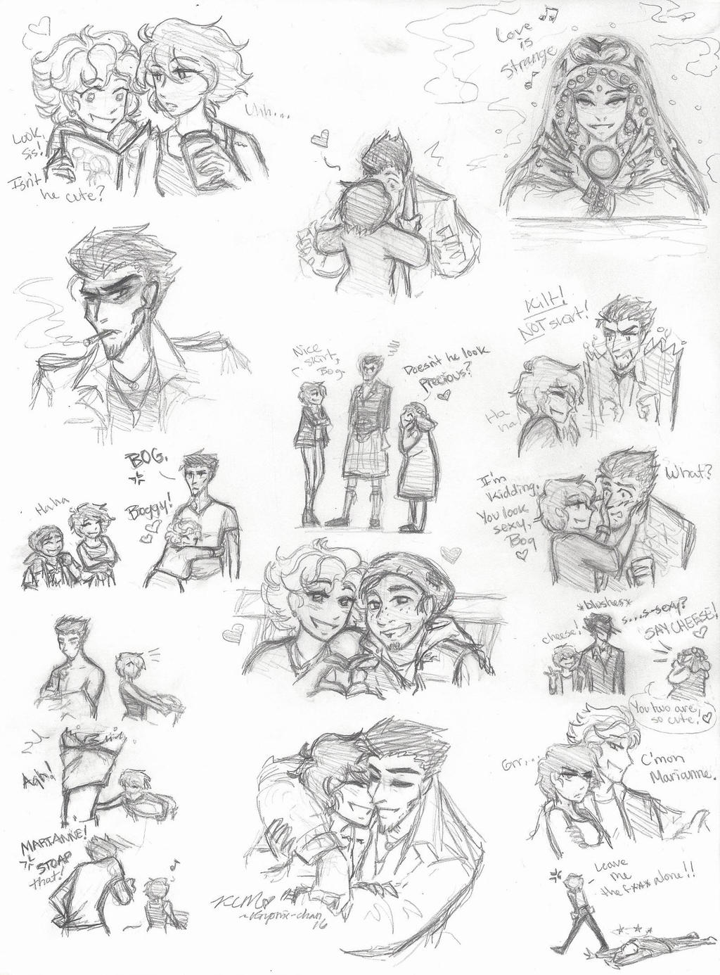 Strange Magic sketches: Modern AU