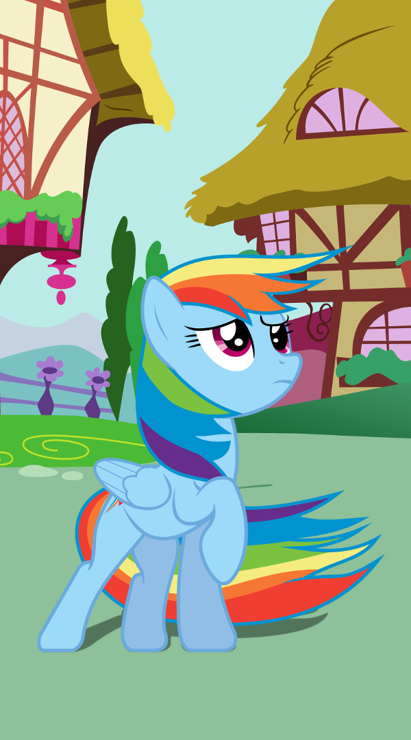 Windswept Rainbow Dash Lock Screen/Screensaver