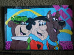 Yogi Bear, Fred Flintstone, Scooby-Doo