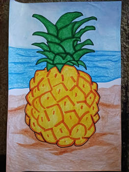 Pineapple On The Beach
