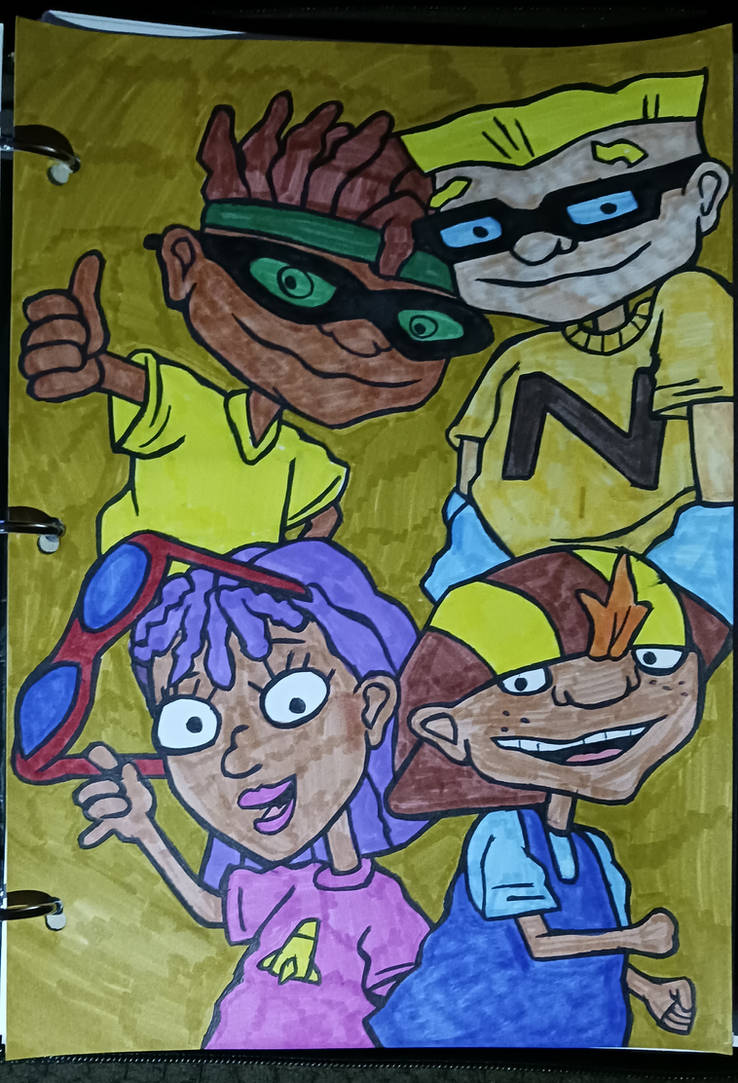Otto,Reggie,Twister,And Sam (Rocket Power) by MissBigDawg89 on DeviantArt