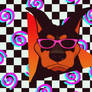 Lady Doberman 90s Style Wallpaper