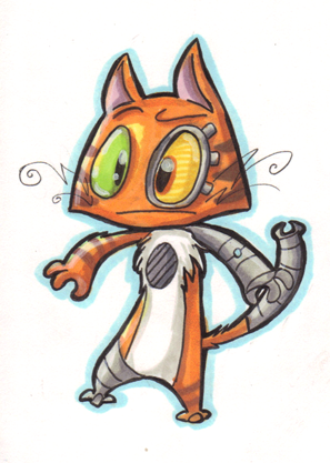 Cyborg cat concept 1