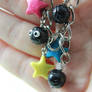 Soot Sprite and star candy charm bracelet