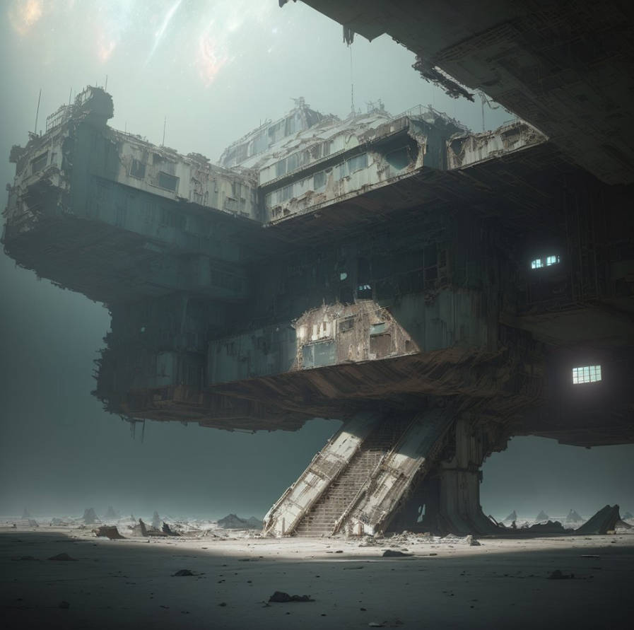 Traveling through abandoned space stations by AFilCa on DeviantArt