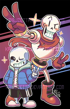 Sans and Papyrus Poster