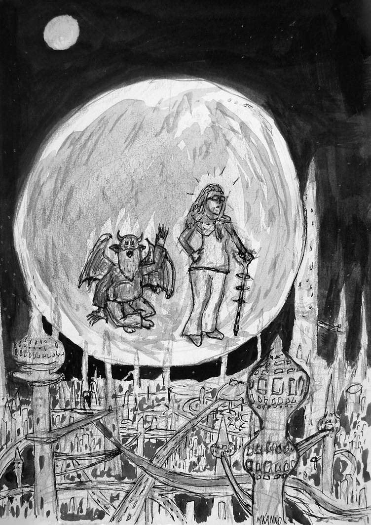 2nd illustration for my novel: Bubble