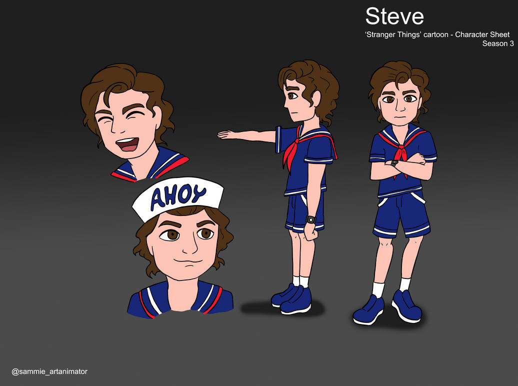 Steve Carttons Stranger Things as a Cartoon - Steve by Cutiecat1001 on DeviantArt