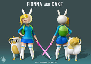Fionna and Cake - Adventure Time WIP 5