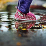 step in puddle