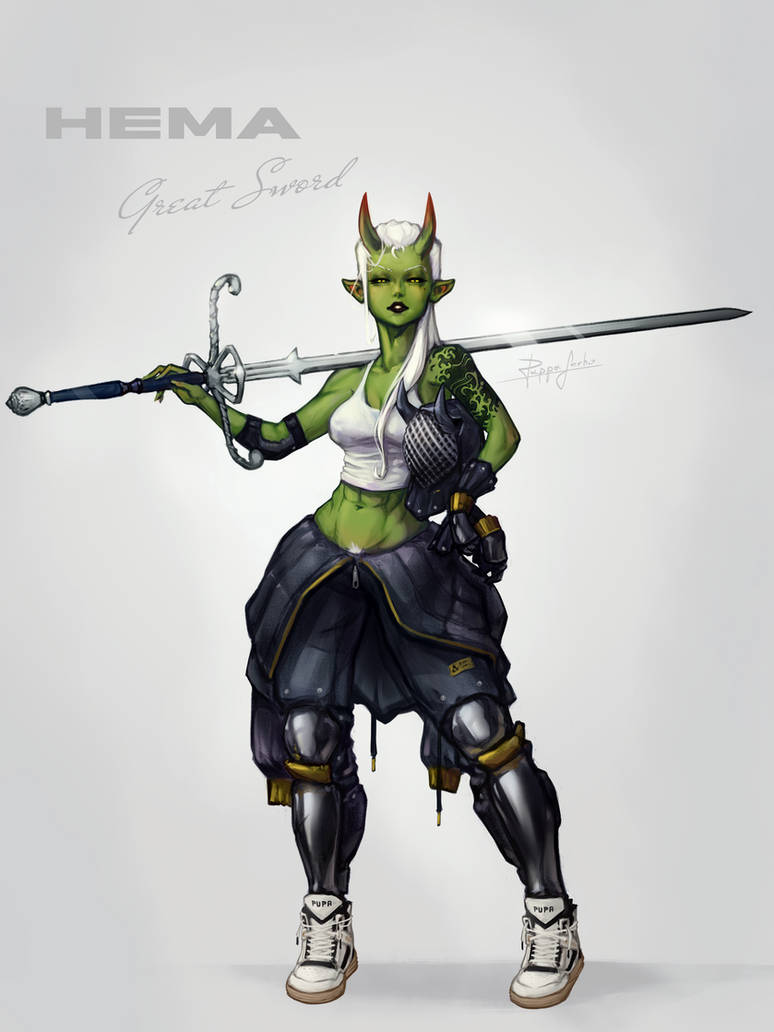 Greatsword Rangers Deviantart Hema Greatsword by PappaSerho on DeviantArt
