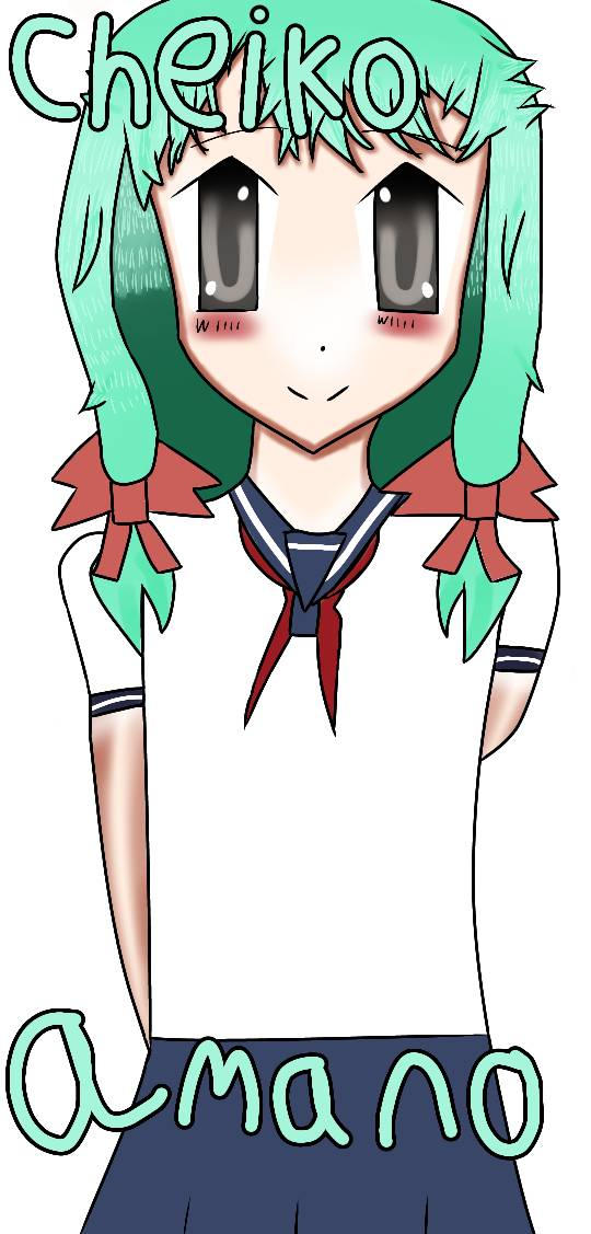 I drew cheiko amano by Sugarcubeys123 on DeviantArt