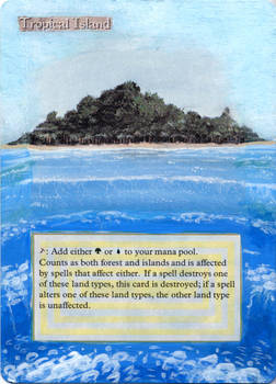 MtG: Altered Card Art 1:Tropical Island