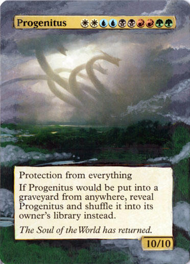 progenitus mtg card Magic The Gathering - Foundations - (Fracture Foil) Protection from everything MTGNexus - Progenitus