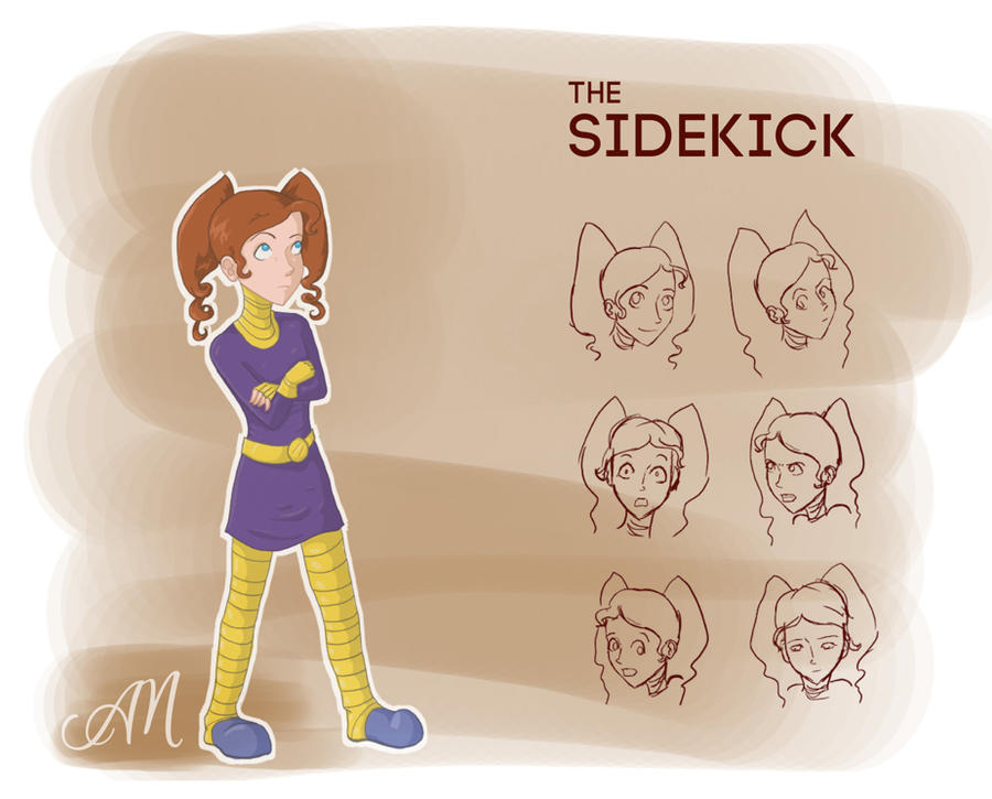 Character Design: Sidekick by ticklishoctopus on DeviantArt