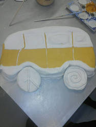 Ceramic Hippy Van, College Team Work