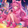 Pink Cat Girl