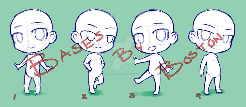 New Chibi Bases by Bostonology on DeviantArt