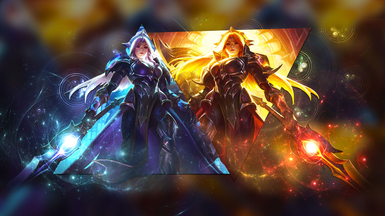 solar and lunar leona wallpaper by