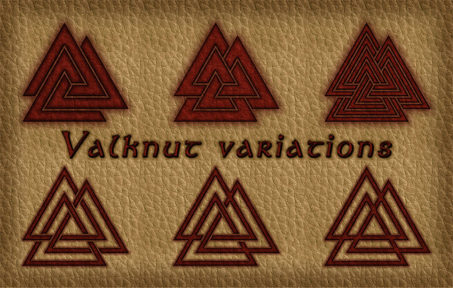Valknut variations by grishnak-mcmlxxix on DeviantArt