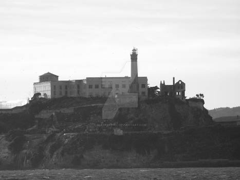 Alcatraz in Black and White