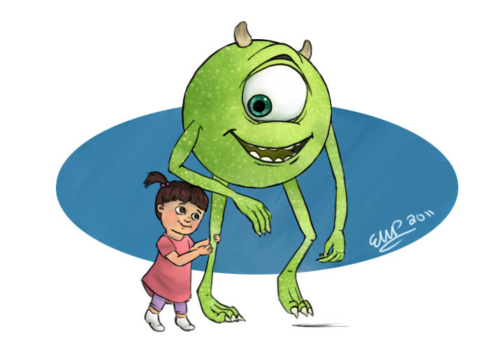 Mike and Boo by ronweasleyismyking on DeviantArt