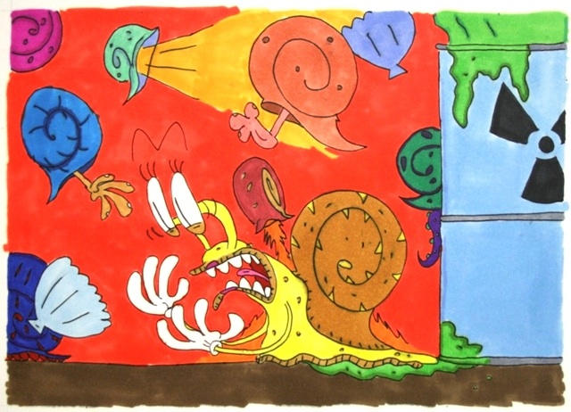 Radioactive Snail by NickPino on DeviantArt