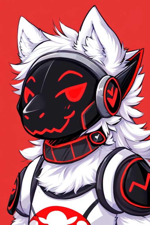 Cute red protogen by LupusDeam on DeviantArt
