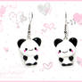 Panda Earrings