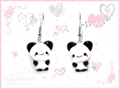 Panda Earrings