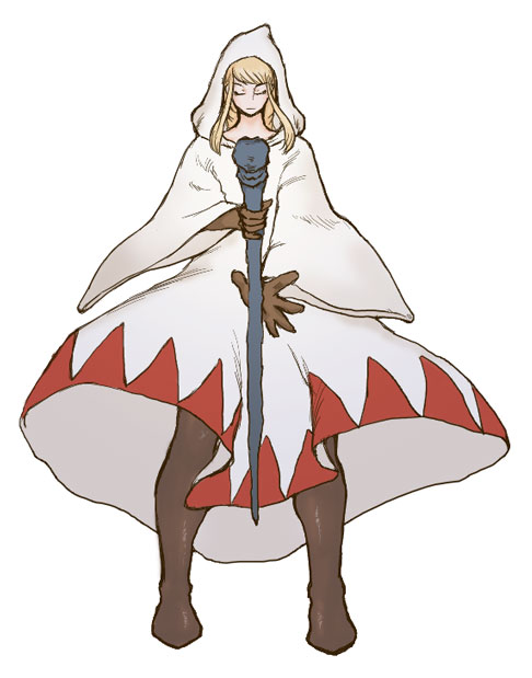 Agrias in White Mage style