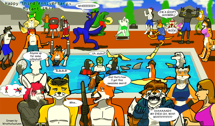 Furry Pool Party, M59 3rd Year