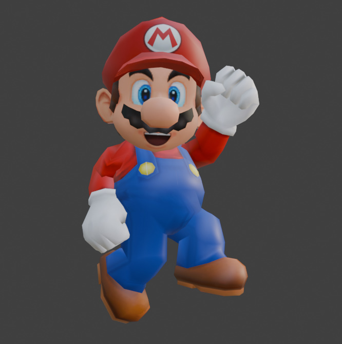 new super mario bros wii - mario render blender by roblox-473 on DeviantArt