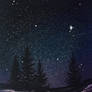 Starry Night Landscape (Video Tutorial)