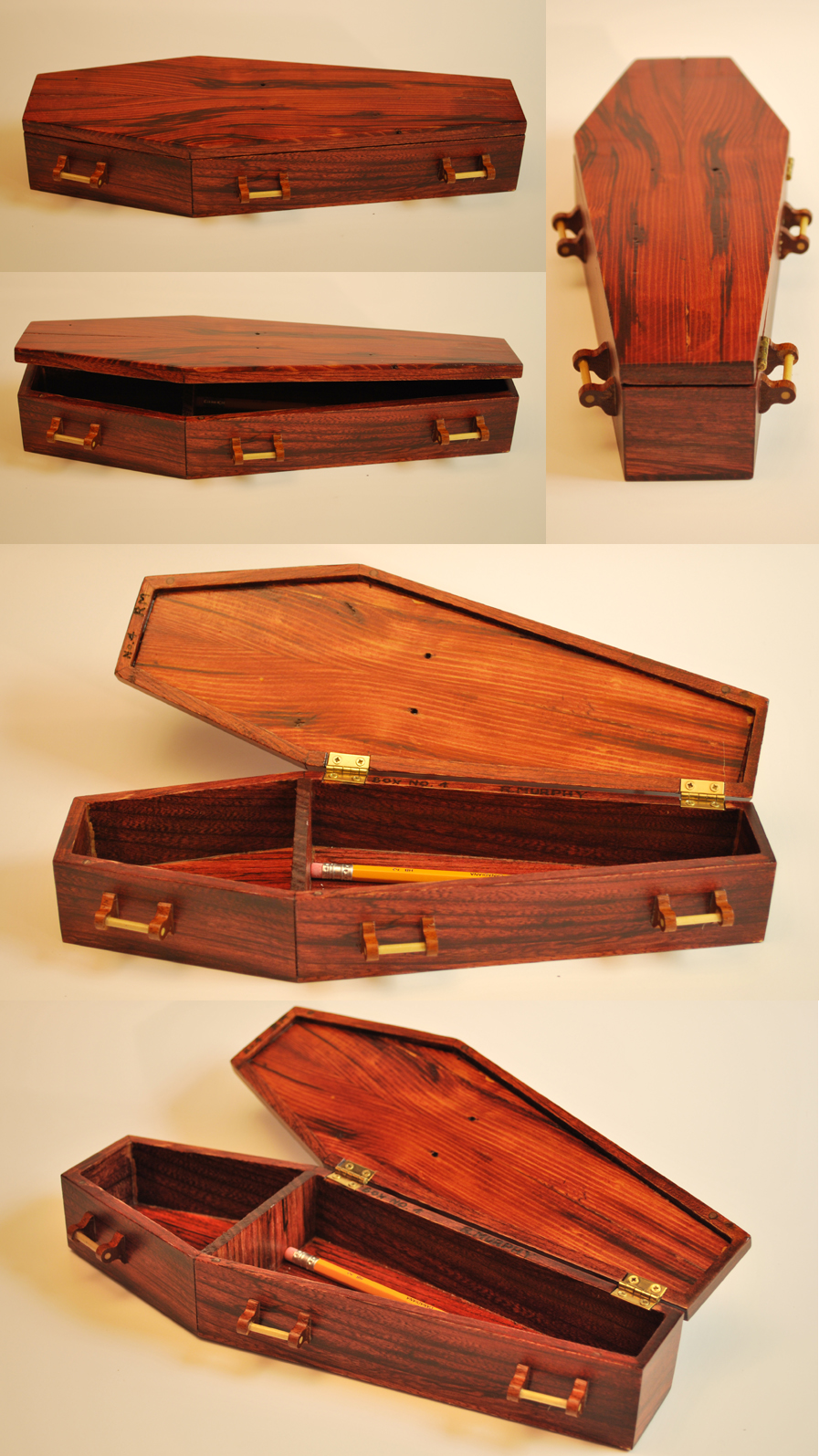 Coffin-shaped Pencil Box