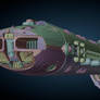 Starlite Aerospace T-35 medium freighter. (WIP)