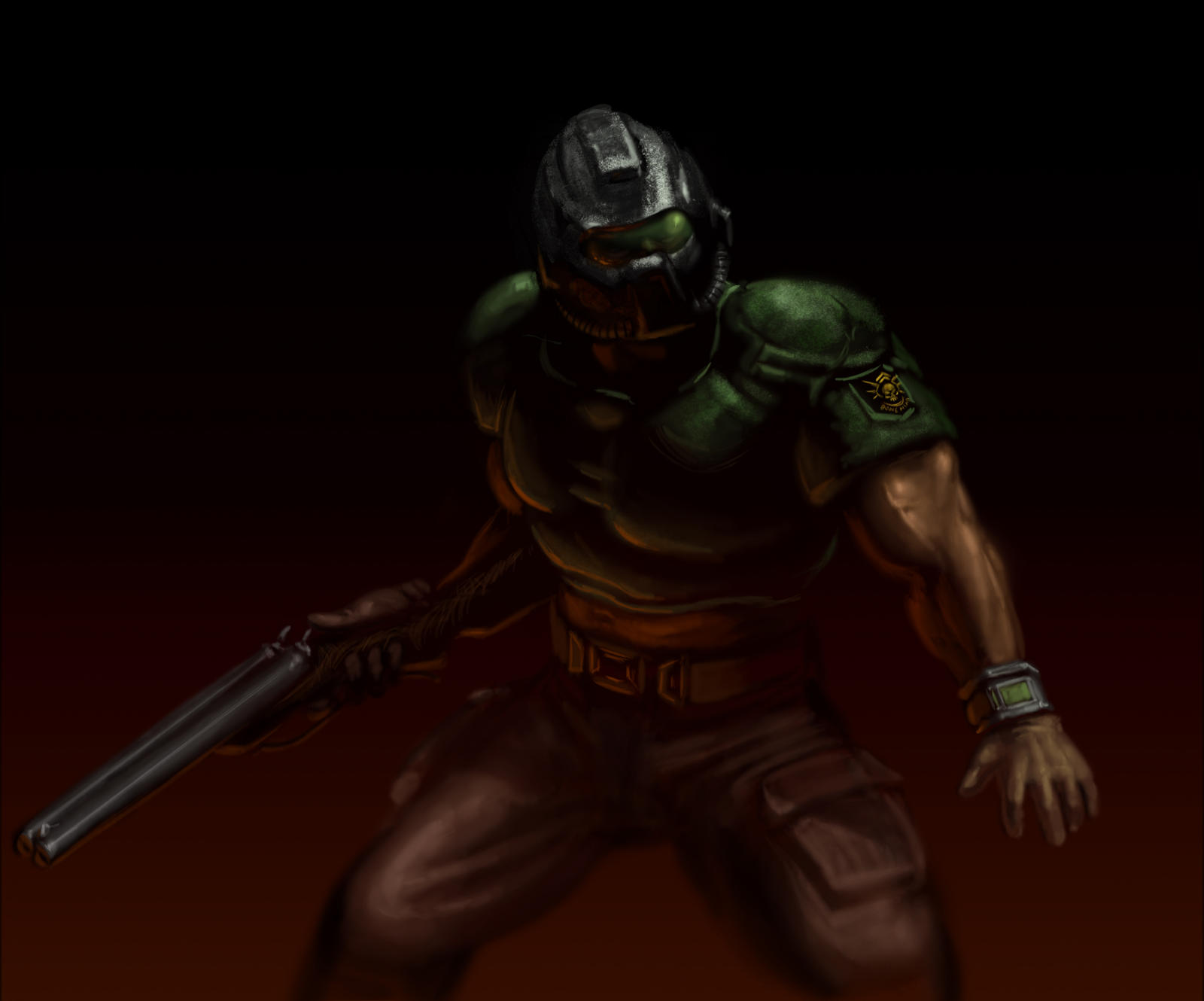 Doomguy Workout Routine Doomguy by PitBOTTOM on DeviantArt