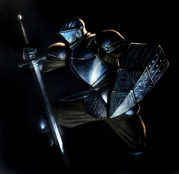 Knight in dark place