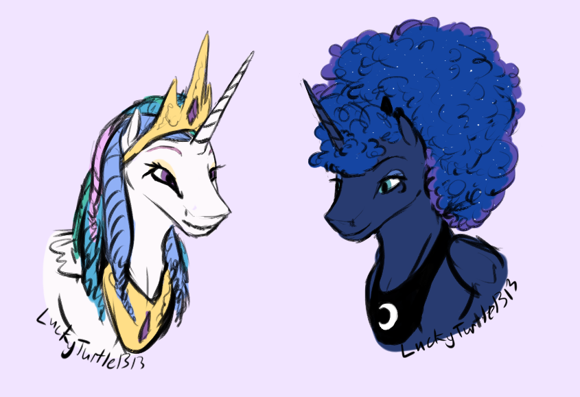 celestia and luna hairstyle