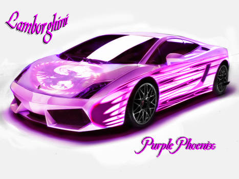 Purple phoenix Lamborghini