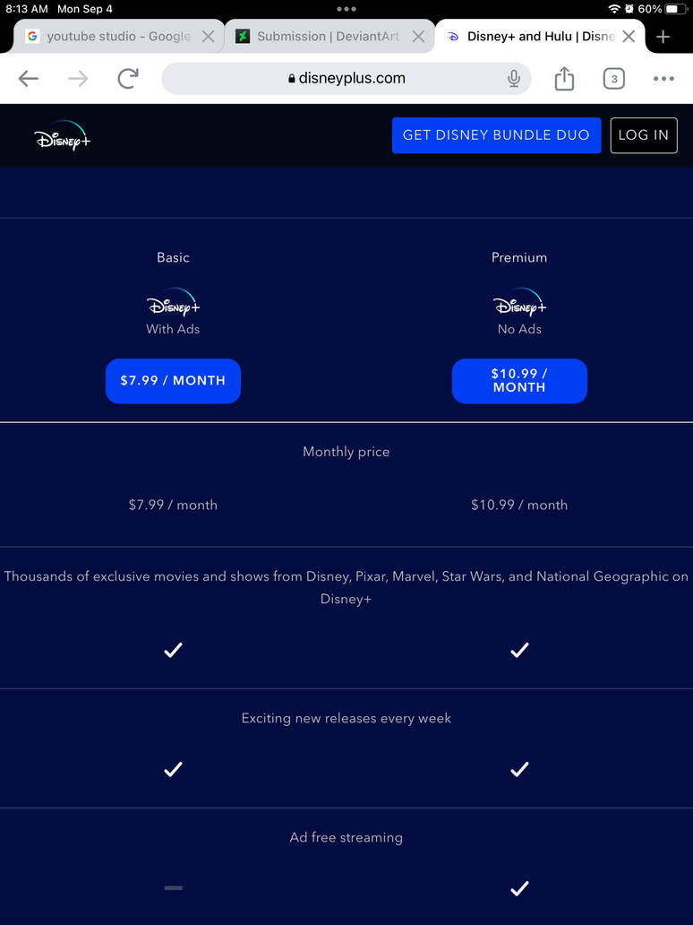 Disney+ Plans Subscription by Edwardcat29 on DeviantArt