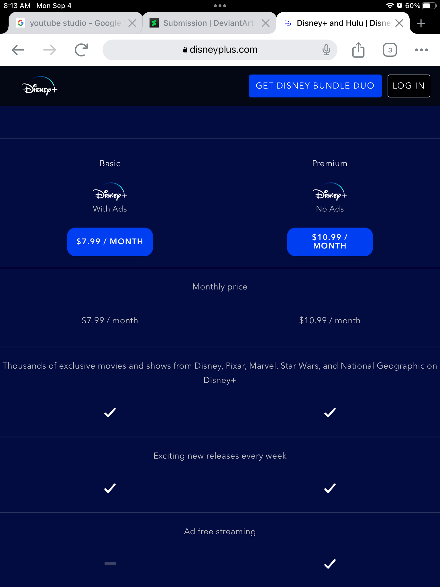 Disney+ Plans Subscription by Edwardcat29 on DeviantArt