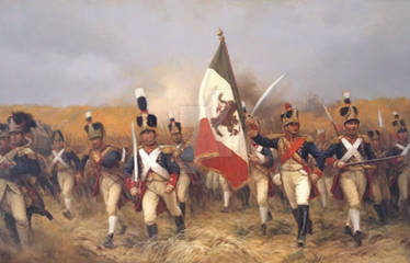 Mexican Infantry Advancing on The Alamo