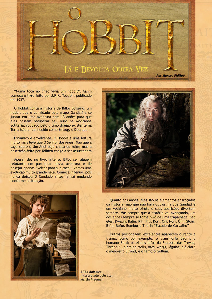 O Hobbit - Pagina de Revista 1
