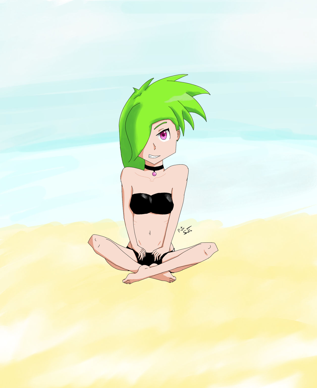 Girl on a beach